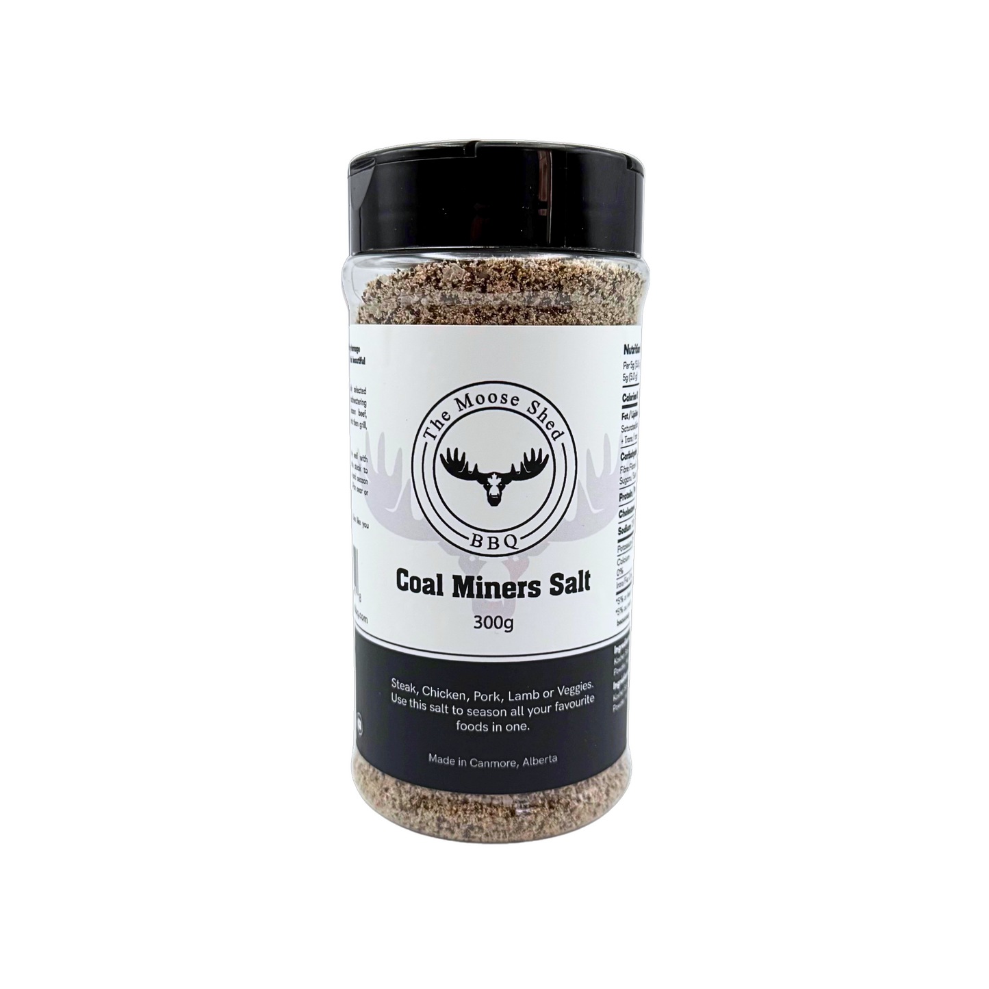 The Moose Shed BBQ - Coal Miners Salt - 300g