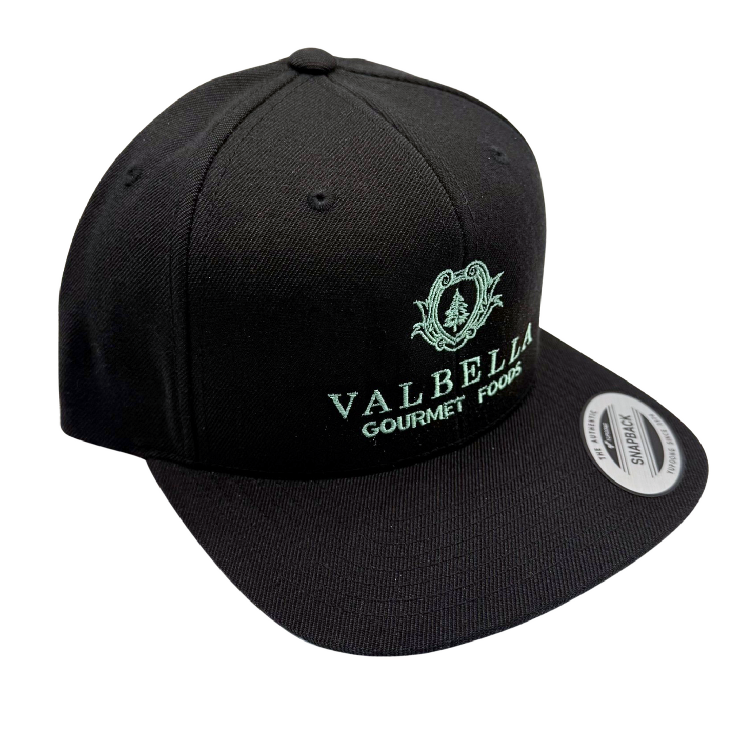 Valbella Black Snapback Hat