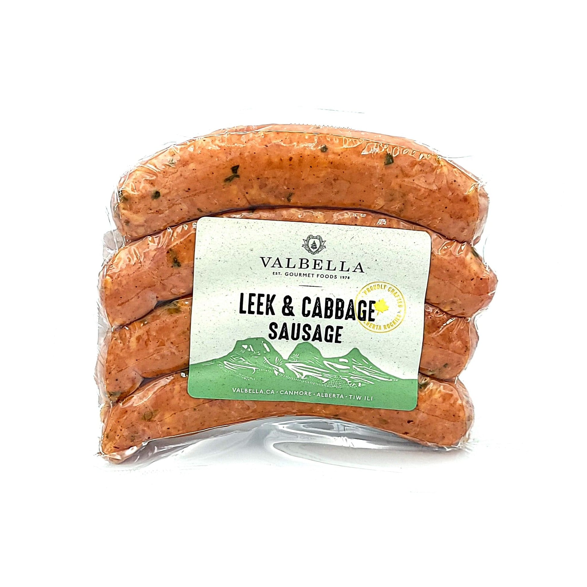 Leek & Cabbage Sausage - Valbella Gourmet Foods