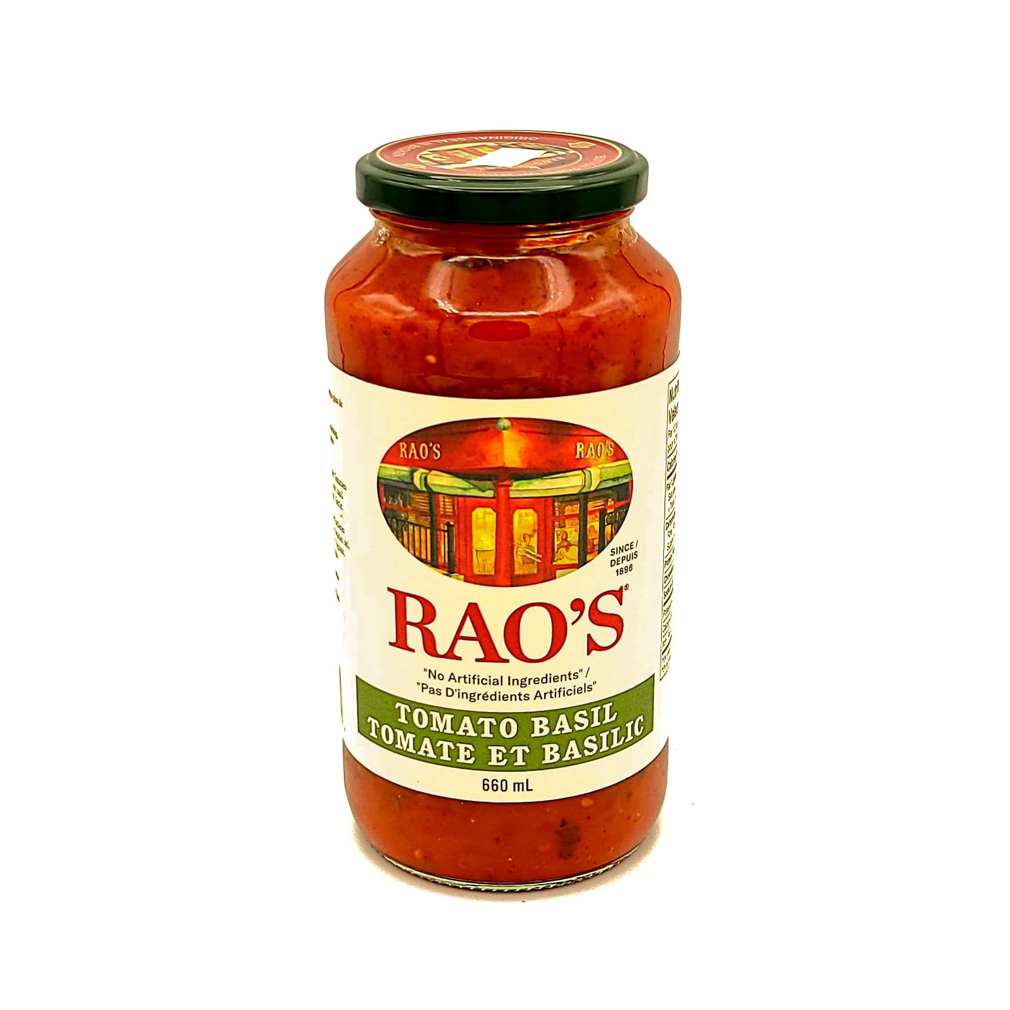 Rao s Homemade Tomato Basil Sauce 660ml Valbella Gourmet Foods