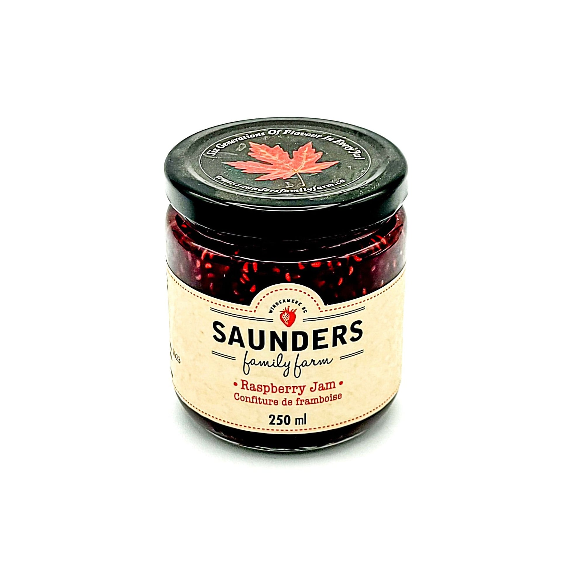 Saunders Family Farm - Raspberry Jam - Valbella Gourmet Foods