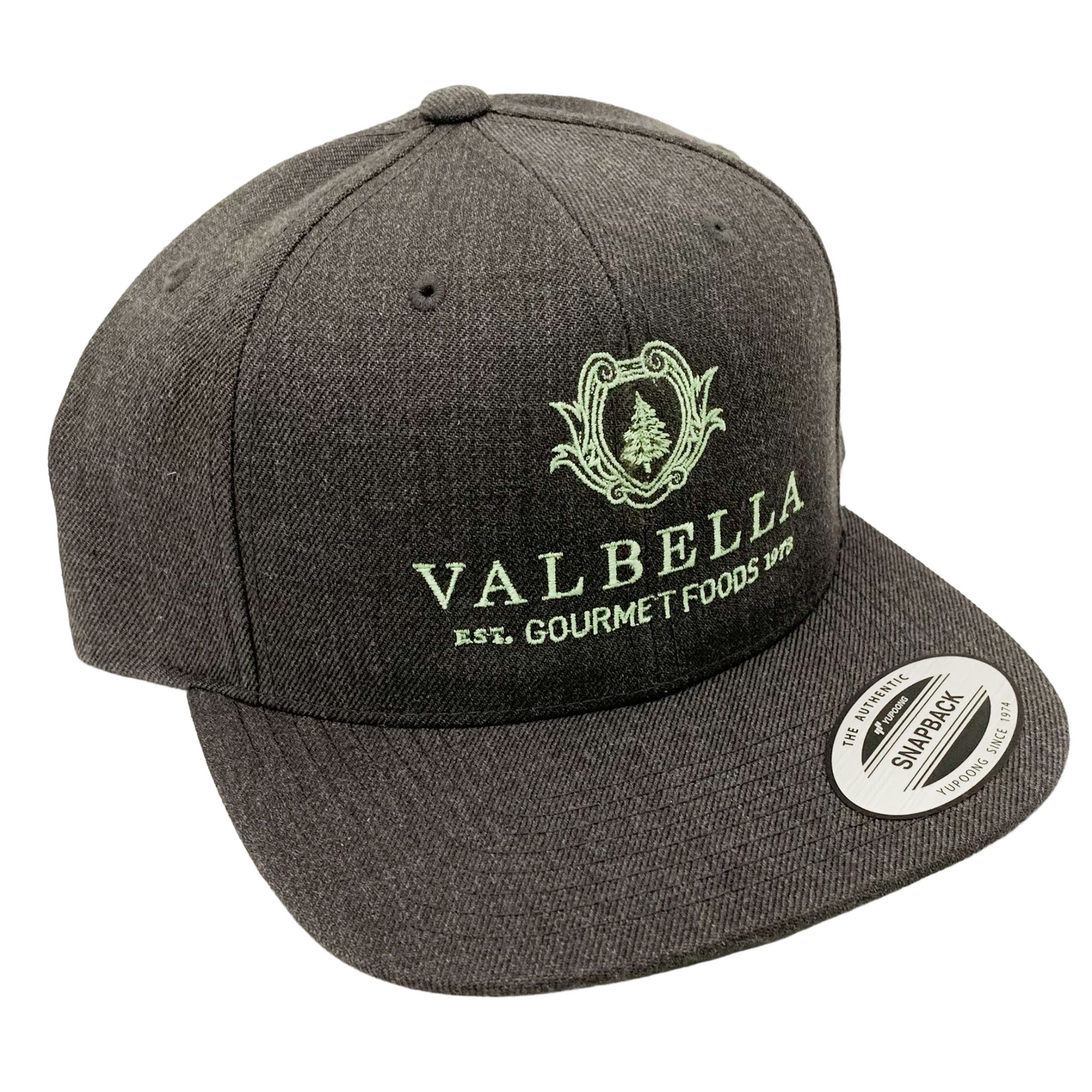 Valbella Grey Snapback Hat - Valbella Gourmet Foods
